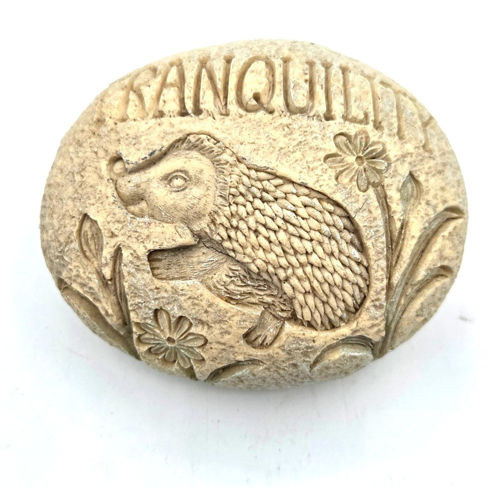 Hedgehog Tranquility Rock Art Garden Sculpture